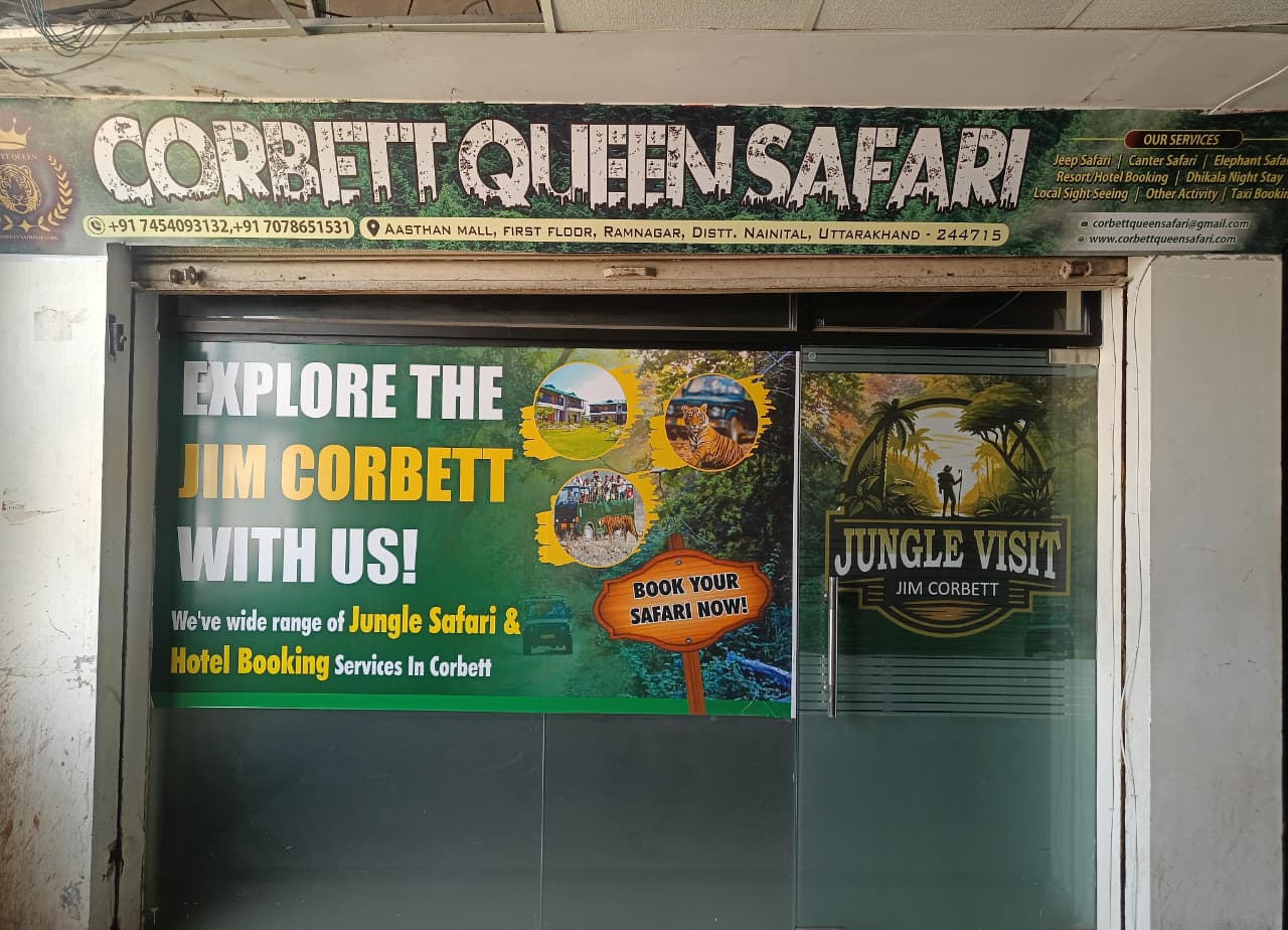 Corbett Queen Safari Office Exterior – Aasthan Mall, Ramnagar